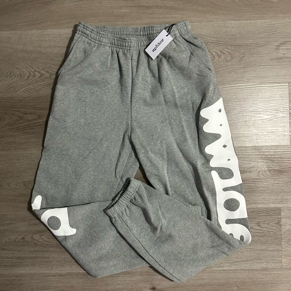 Sp5der Grey Beluga Sweatpants